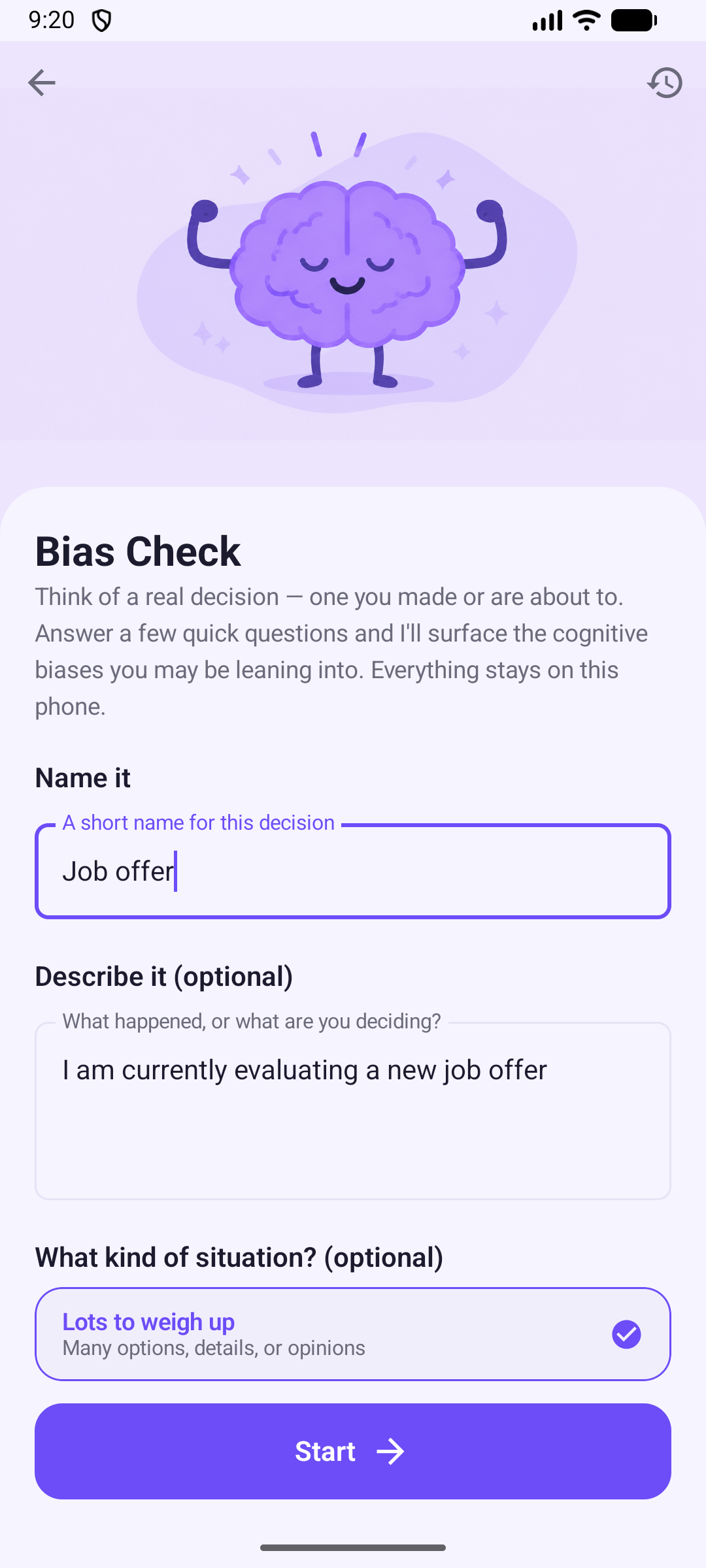 Debias screenshot 1